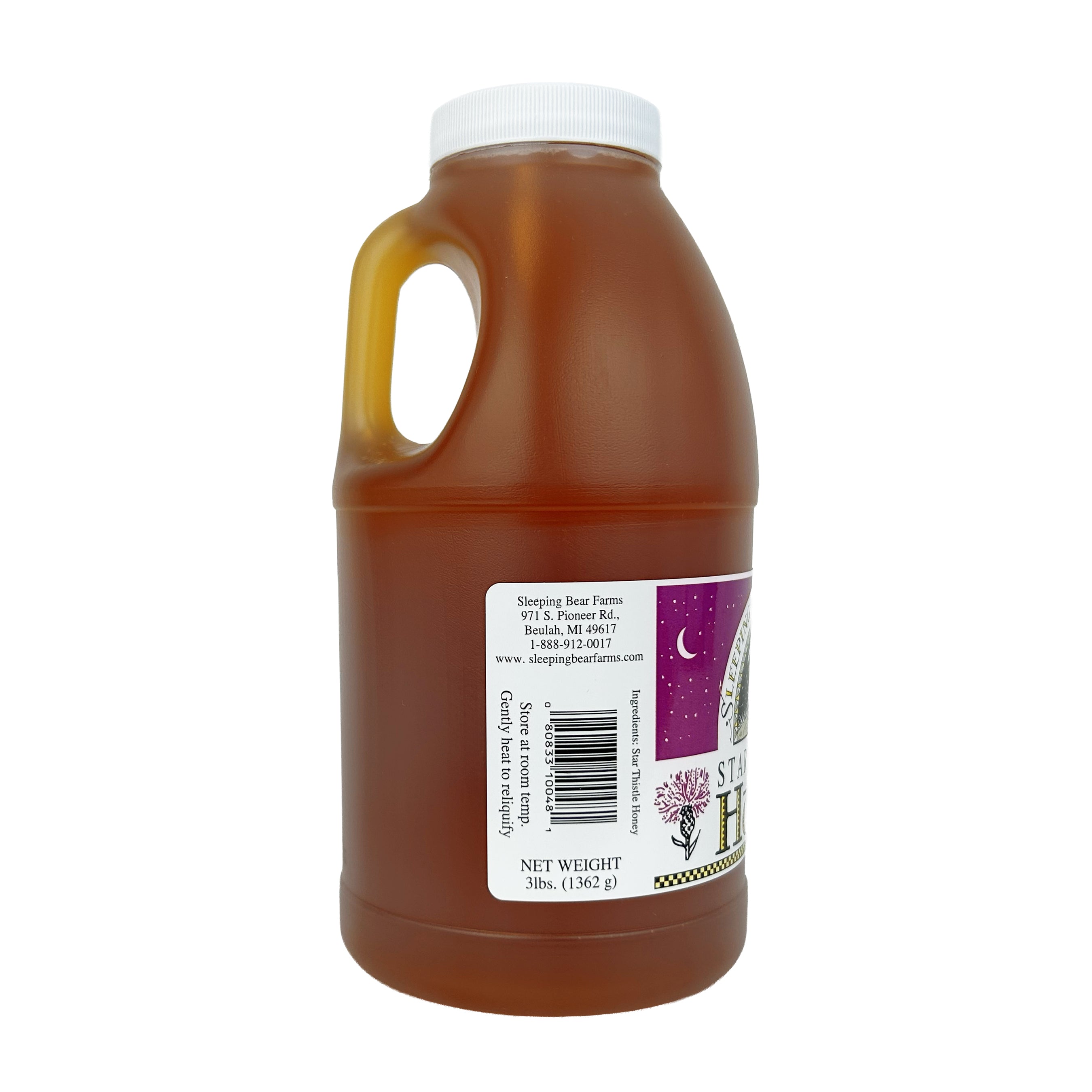 Star Thistle Honey Jug - 3 lbs.