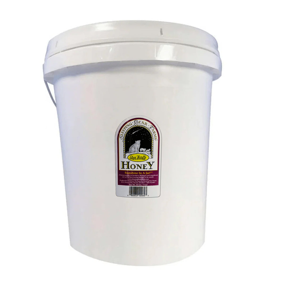 Star Thistle Honey 5 Gallon Plastic Bucket - 60 lbs.