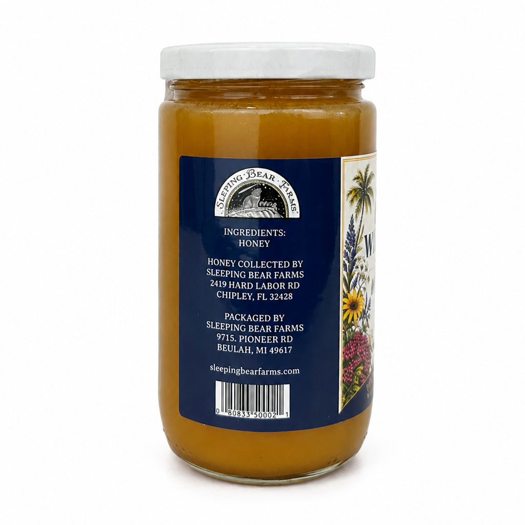 Florida Wildflower Raw Whipped Creamed Honey - 1 lb Jar