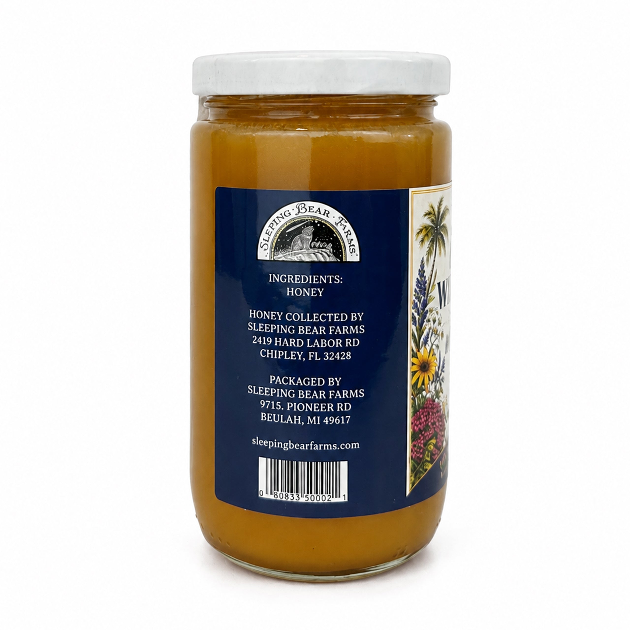 Florida Wildflower Raw Whipped Creamed Honey - 1 lb Jar
