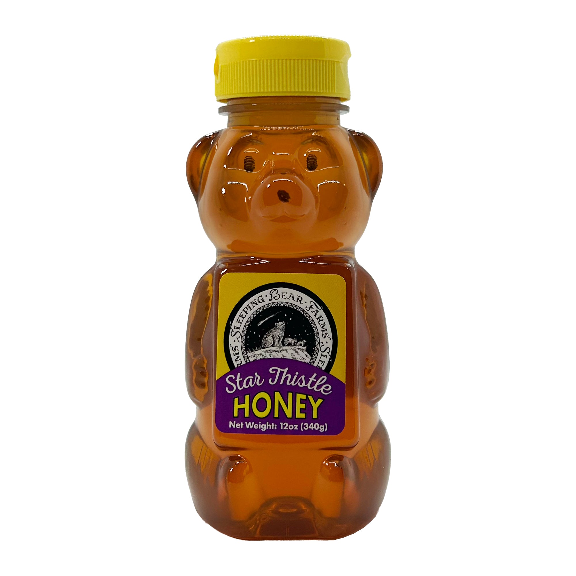 Star Thistle Honey Bear 12 oz. - Case of 12