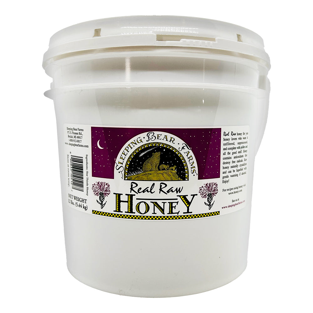 Raw Honey 1 Gallon Pail -  12 Lbs.