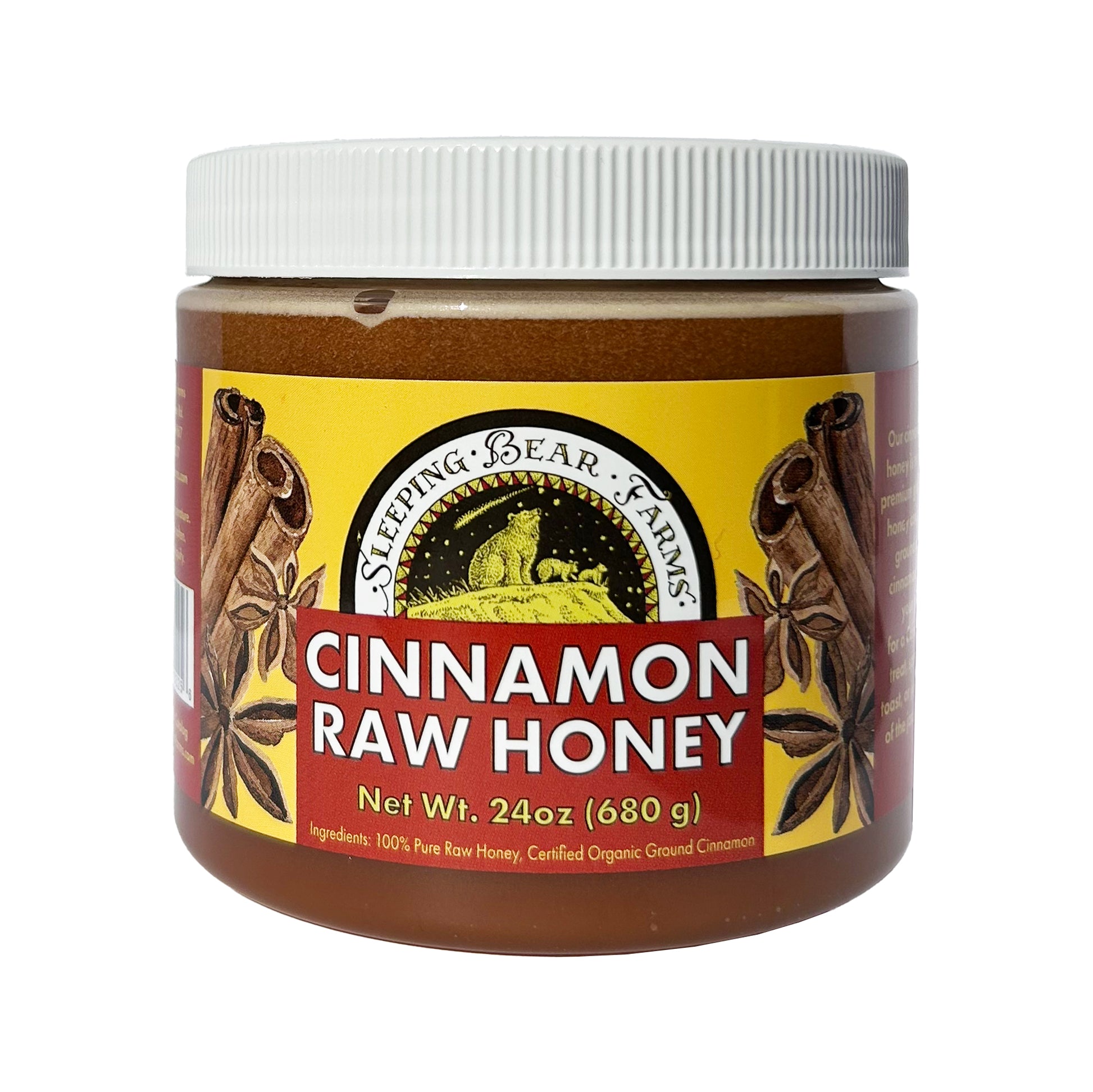 Cinnamon Raw Honey - 1.5lbs. - Case of 12