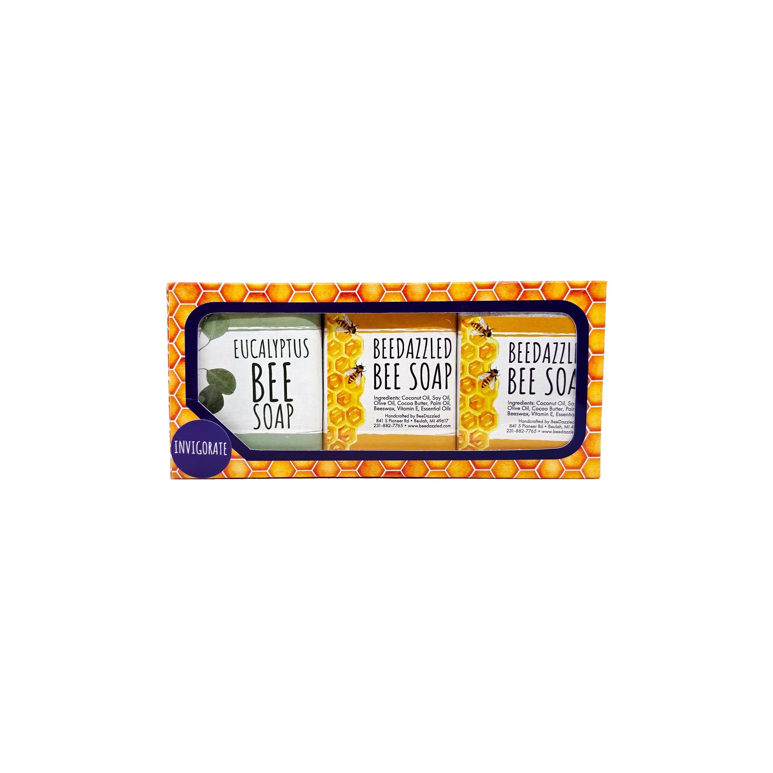 Bee Soap Variety Pack: Invigorating