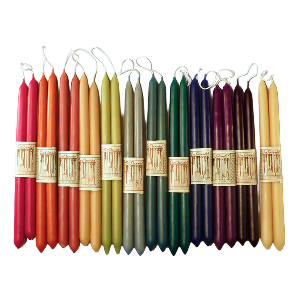 Hand Dipped Taper Candles - 8"