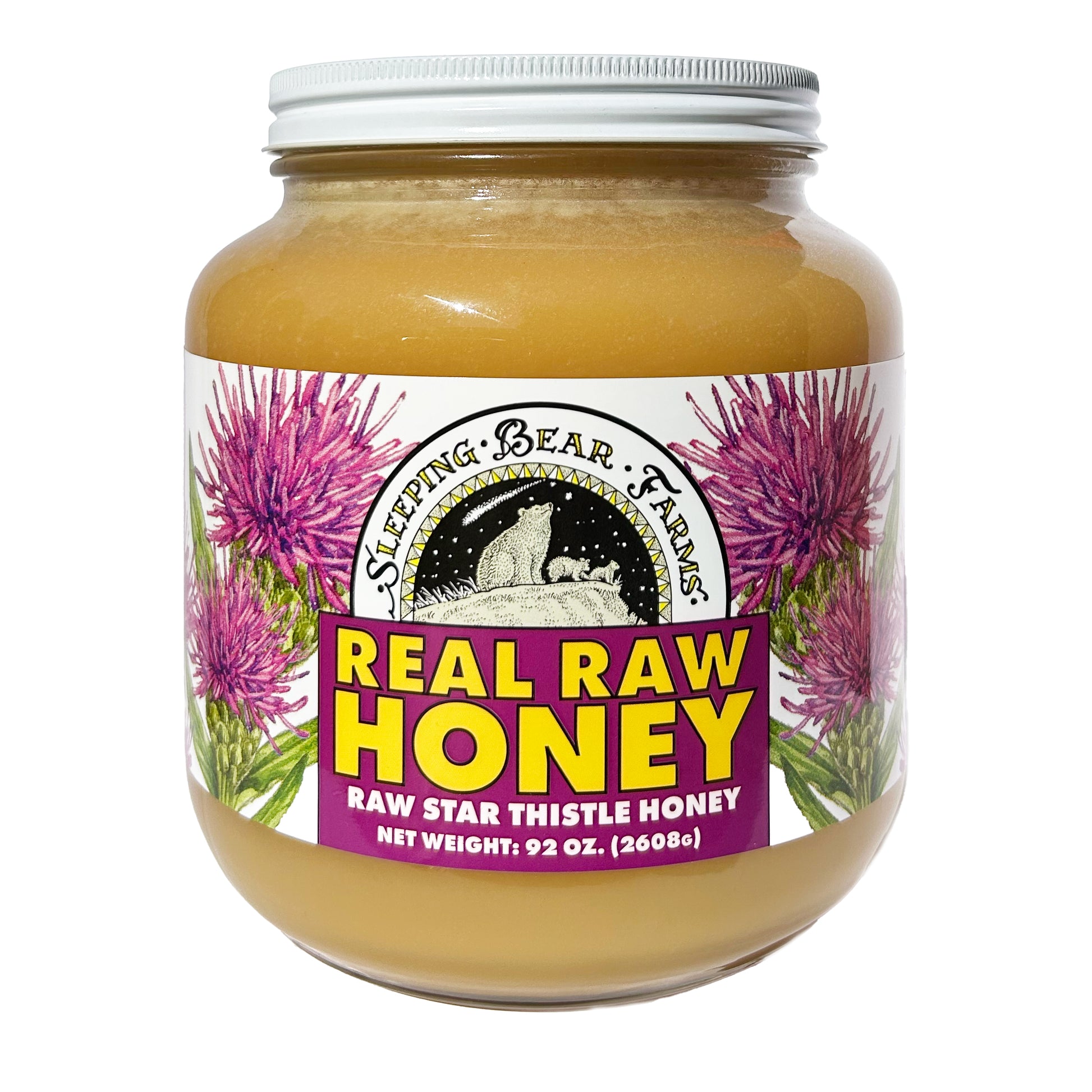 Raw Honey Half Gallon Glass Jar