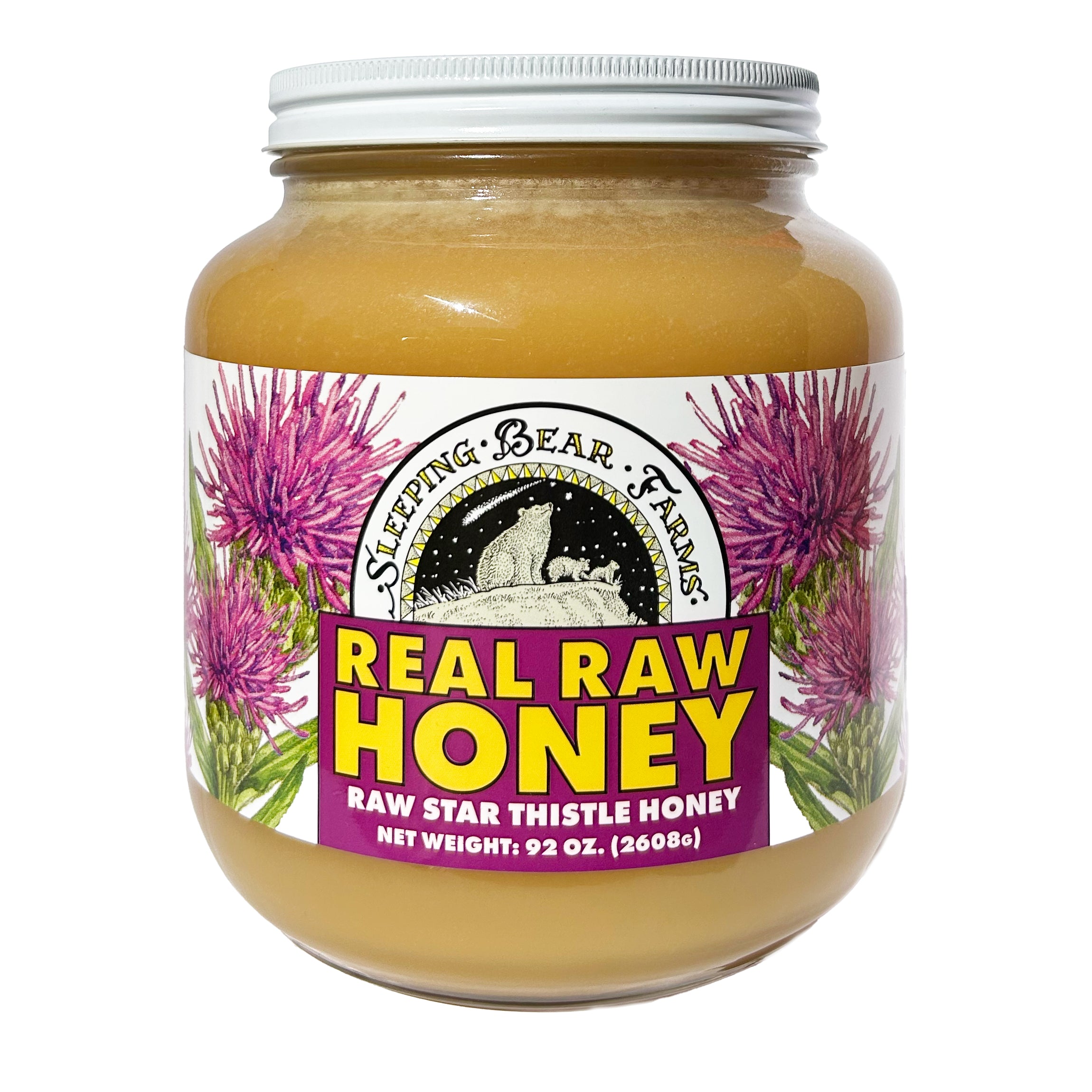 Raw Honey Half Gallon Glass Jar