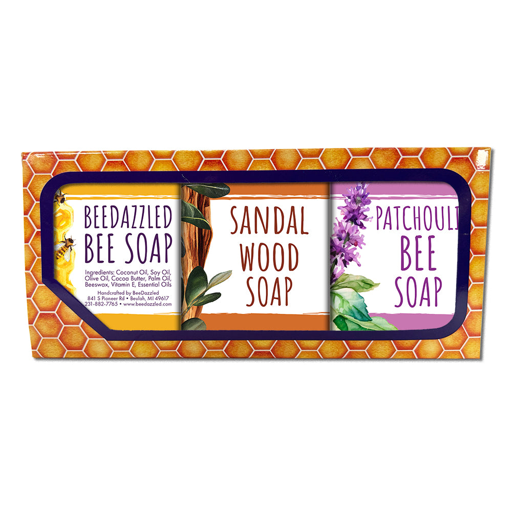 Bee Soap Variety Pack: Woodsy
