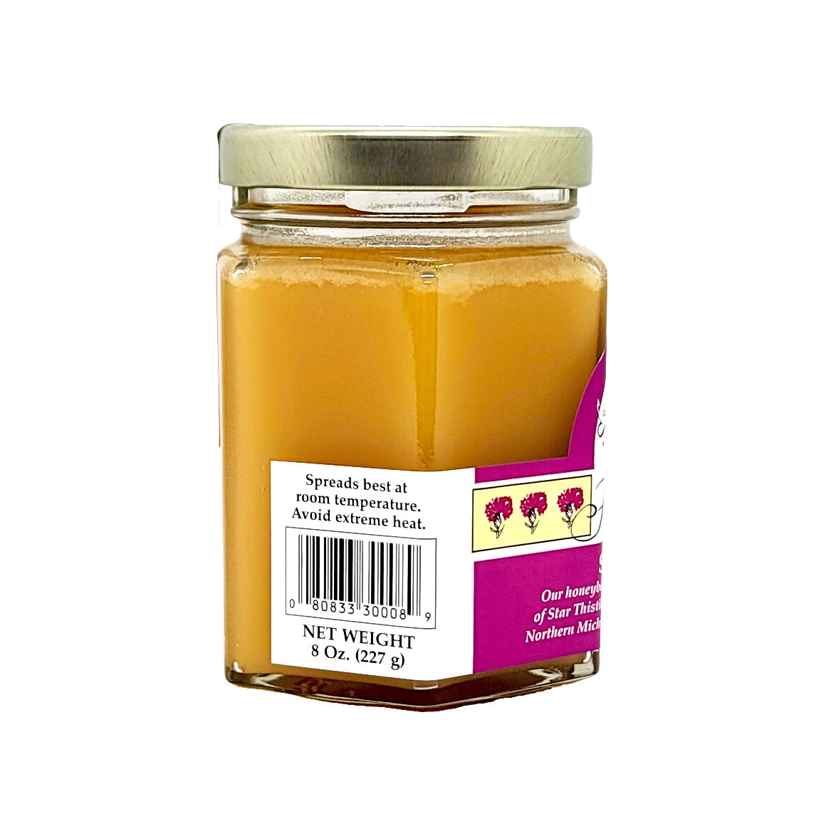 Star Thistle Honey Creme 8 oz. Jar - Case of 12