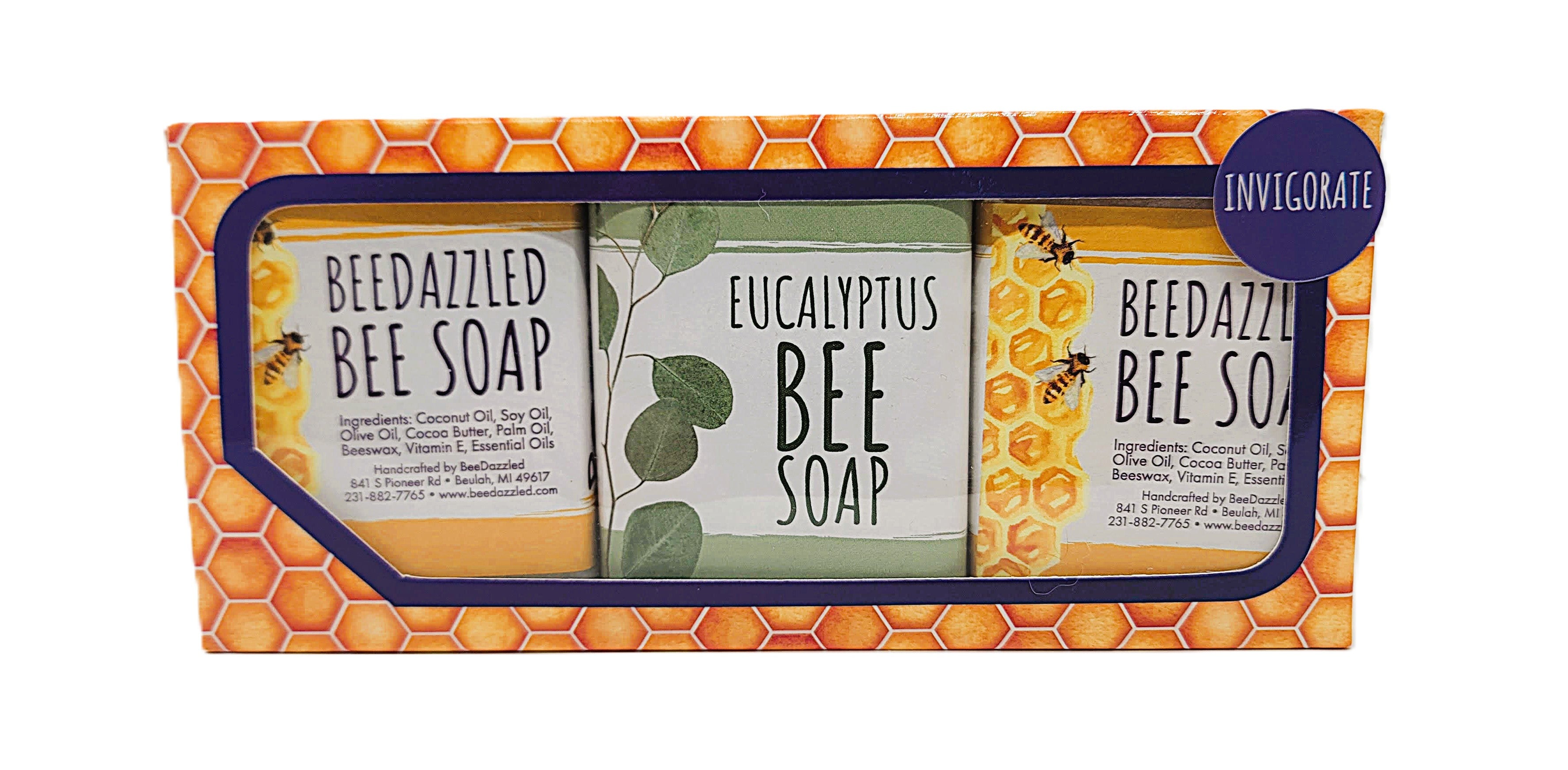 Bee Soap Variety Pack: Invigorating