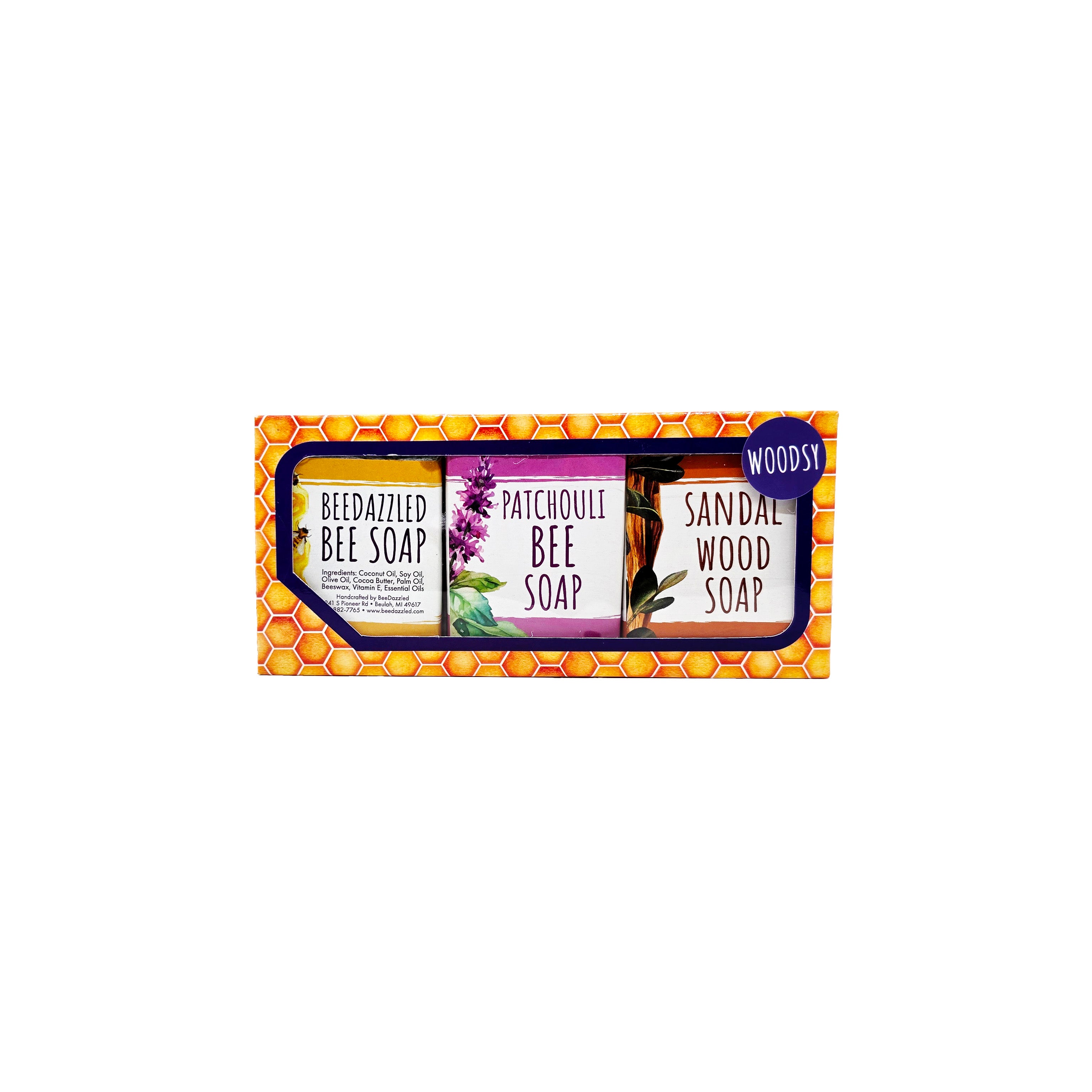 Bee Soap Variety Pack: Woodsy